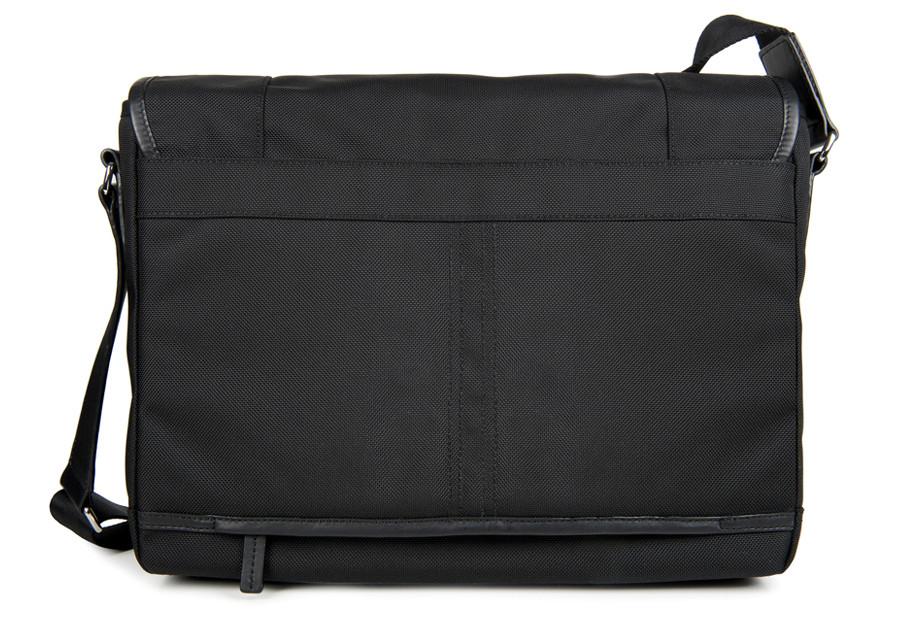 Messenger Bag Black Nylon Back
