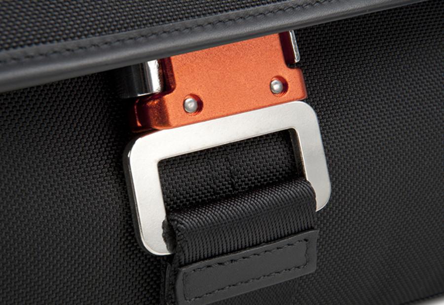 Messenger Bag Black Nylon Buckle