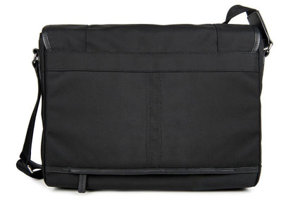 Messenger Bag Black Nylon Back